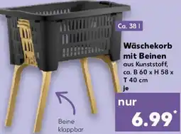 Kaufland Wäschekorb mit Beinen Angebot
