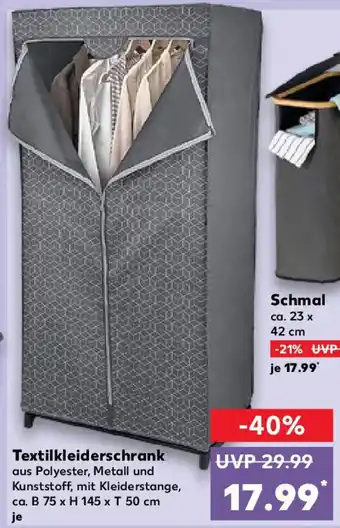 Kaufland DOMO PAK Living Textilkleiderschrank Angebot