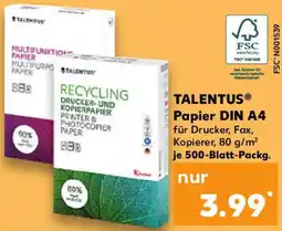 Kaufland TALENTUS Papier DIN A4 Angebot