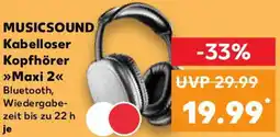 Kaufland MUSICSOUND Kabelloser Kopfhörer Maxi 2 Angebot