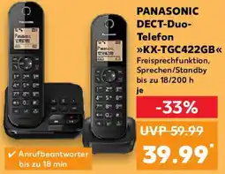 Kaufland PANASONIC DECT-Duo Telefon KX-TGC422GB Angebot
