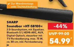 Kaufland SHARP Soundbar HT-SB100 Angebot