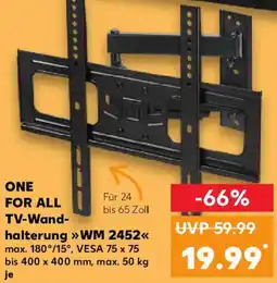 Kaufland ONE FOR ALL TV-Wandhalterung WM 2452 Angebot