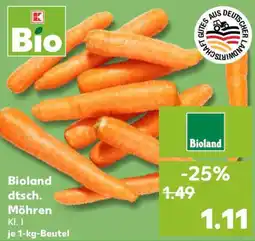 Kaufland Bioland dtsch. Möhren Angebot