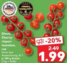 Kaufland Dtsch. Cherryrispentomaten, rot Angebot