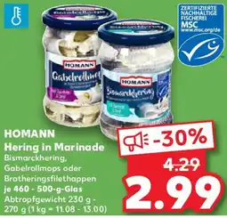 Kaufland HOMANN Hering in Marinade Angebot