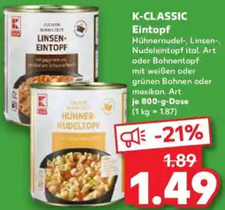 Kaufland K-CLASSIC Eintopf Angebot