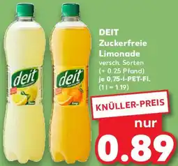 Kaufland DEIT Zuckerfreie Limonade Angebot