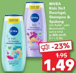 Kaufland NIVEA Kids 3in1 Duschgel, Shampoo & Spülung Angebot