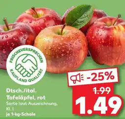 Kaufland Dtsch./ital. Tafeläpfel, rot Angebot