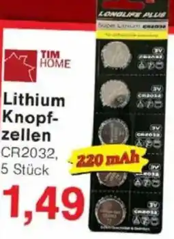 Jawoll TIM HOME Lithium Knopfzellen Angebot