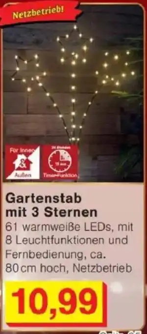 Jawoll Gartenstab mit 3 Sternen Angebot