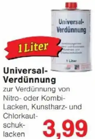 Jawoll Universal Verdünnung Angebot