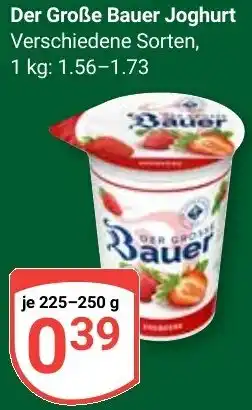 Globus Der Große Bauer Joghurt Angebot