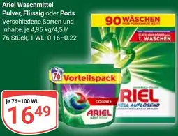 Globus Ariel Waschmittel Pulver, Flüssig oder Pods Angebot