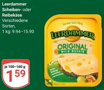 Globus Leerdammer Scheiben- oder Reibekäse Angebot