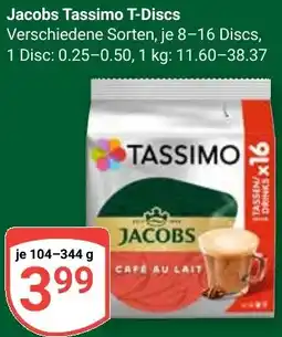 Globus Jacobs Tassimo T-Discs Angebot