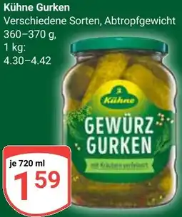 Globus Kühne Gurken Angebot