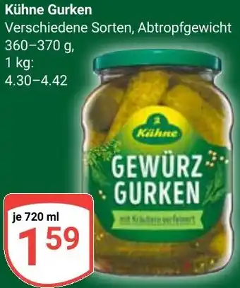 Globus Kühne Gurken Angebot
