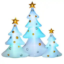 Netto Marken-Discount HOMCOM Aufblasbarer Weihnachtsbaum Polyester-Stoff Angebot