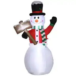 Netto Marken-Discount Outsunny Aufblasbare Weihnachtsdekoration Polyester-Stoff Angebot