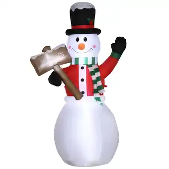 Netto Marken-Discount Outsunny Aufblasbare Weihnachtsdekoration Polyester-Stoff Angebot