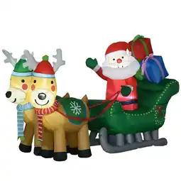Netto Marken-Discount HOMCOM Aufblasbare Weihnachtsdekoration Polyester-Stoff Angebot