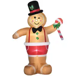 Netto Marken-Discount Outsunny Aufblasbare Weihnachtsdekoration Polyester-Stoff(100%) Angebot