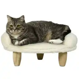 Netto Marken-Discount PawHut Katzenbett Kiefernholz, Plüsch, Schaumstoff, Spanplatte Angebot