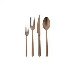 Netto Marken-Discount Korkmaz Riva 24 teiliges Besteck-Set in Rosegold - Tafelbesteck Angebot