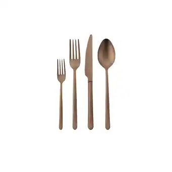 Netto Marken-Discount Korkmaz Riva 24 teiliges Besteck-Set in Rosegold - Tafelbesteck Angebot
