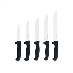 Netto Marken-Discount 5-teiliges BBQ Grill- und Fleischmesserset – Scharf, Robust Angebot
