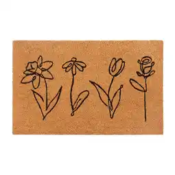 Netto Marken-Discount NYVI Fußmatte Kokos - Rutschfest, Wetterfest, für Innen und Außen Größe:40x70 cmFarbe:Flowers Angebot