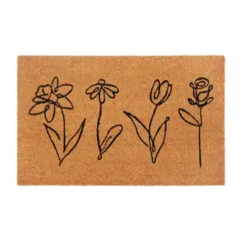 Netto Marken-Discount NYVI Fußmatte Kokos - Rutschfest, Wetterfest, für Innen und Außen Größe:40x70 cmFarbe:Flowers Angebot