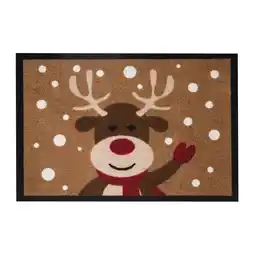 Netto Marken-Discount NYVI Fußmatte Printy - Rutschfest, Waschbar, für Innen und Außen Größe:40x60 cmFarbe:Elch Angebot