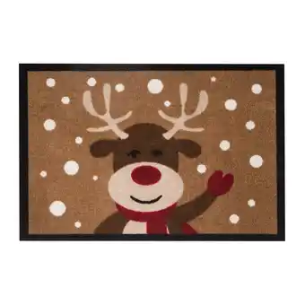 Netto Marken-Discount NYVI Fußmatte Printy - Rutschfest, Waschbar, für Innen und Außen Größe:40x60 cmFarbe:Elch Angebot