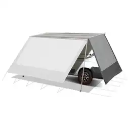 Netto Marken-Discount BRUNNER Sonnensegel Seitenwand Markise Belveder Camping Bus Sonnendach Wohnwagen Angebot