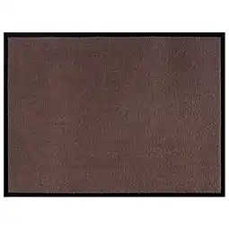 Netto Marken-Discount NYVI Fußmatte Unicolored - Pflegeleicht, Strapazierfähig, Anti-Rutsch Farbe:BraunGröße:90x150 cm Angebot