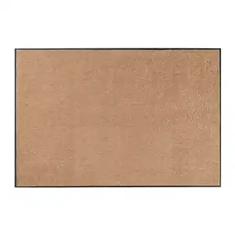 Netto Marken-Discount NYVI Fußmatte Wash & Clean - Wetterfest, Saugstark, Rutschfest Größe:60x90 cmFarbe:Caramel Angebot