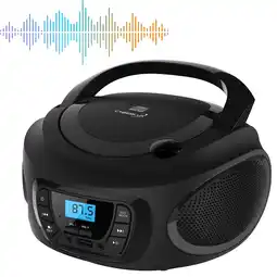 Netto Marken-Discount Cyberlux Tragbarer CD-Player Kinder Radio CD/MP3 USB Boombox schwarz Angebot
