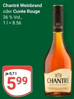 Globus Chantré Weinbrand oder Cuvée Rouge Angebot