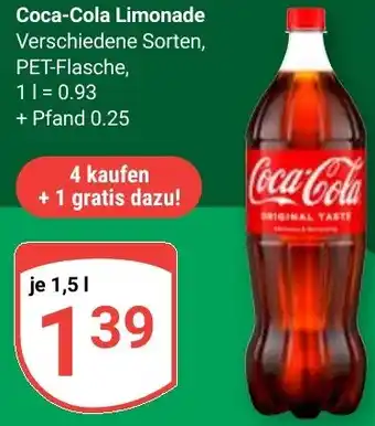 Globus Coca-Cola Limonade Angebot