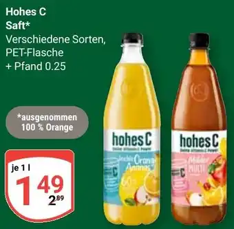 Globus Hohes C Saft Angebot