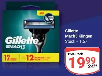 Globus Gillette Mach3 Klingen Angebot