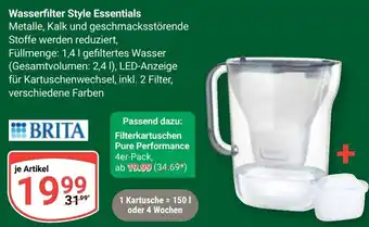 Globus Wasserfilter Style Essentials Angebot
