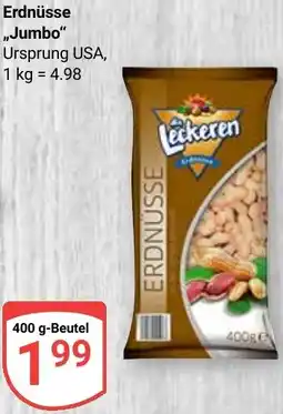 Globus Erdnüsse ,,Jumbo" Angebot