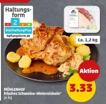PENNY MÜHLENHOF Frisches Schweine-Hintereisbein Angebot