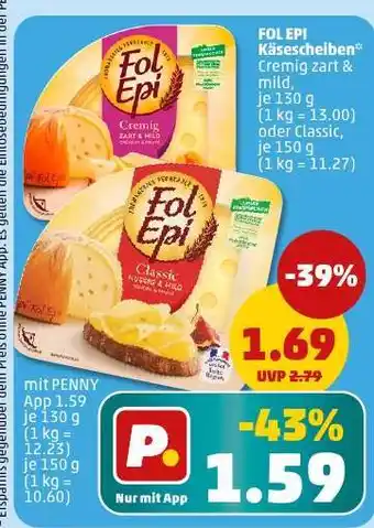 PENNY Fol Epi Käsescheiben Angebot