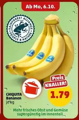PENNY Chiquita Bananen Angebot