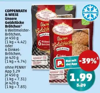 PENNY COPPENRATH & WIESE Unsere Goldstücke Brötchen Angebot